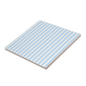 Blue Stripes Pattern Minimal Modern Summer Tegeltje (Zijkant)