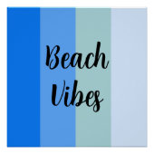 Blue Stripes Pattern Perfect Poster (Voorkant)