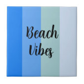 Blue Stripes Pattern Tegeltje (Voorkant)