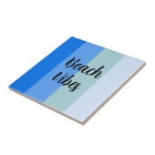 Blue Stripes Pattern Tegeltje (Zijkant)