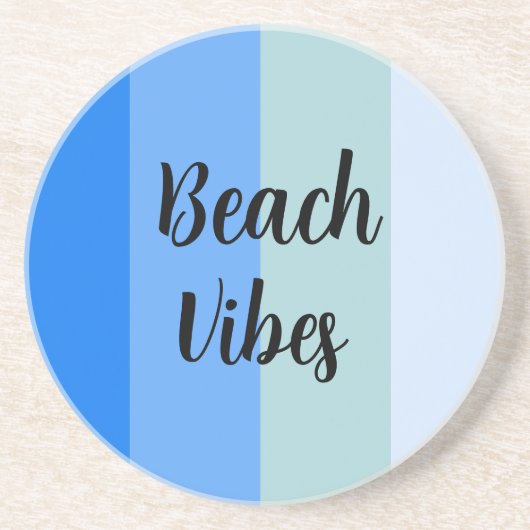 Blue Stripes Pattern Zandsteen Onderzetter (Voorkant)