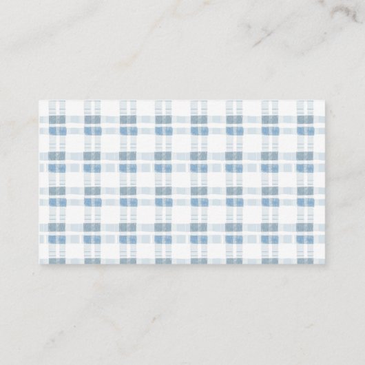 Blue Stripes Pompoen Luier Raffle Boy Informatiekaartje (Achterkant)