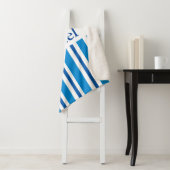 BLUE STRIPES SHERPA BLANKET SHERPA DEKEN (In situ)