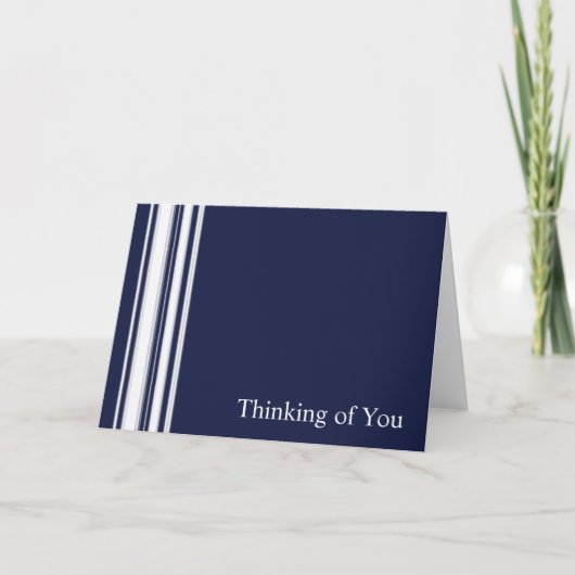 Blue Stripes Sympathy Card Kaart (Voorkant)