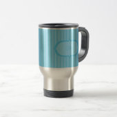 Blue Stripes Travel Mug Reisbeker (Voorkant rechts)