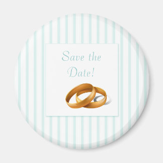 Blue Stripes - Wedding Rings Magneet