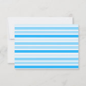 Blue Stripes Wedding RSVP-kaart RSVP Kaartje (Achterkant)