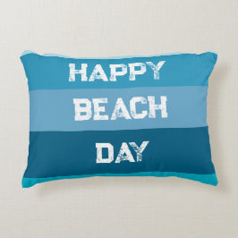 Blue Stripes woorden Sjabloon Accent Kussen