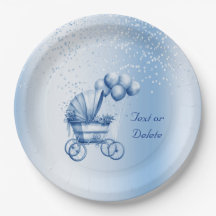 Blue Stroller Papier Bord