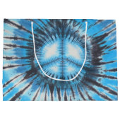 Blue Stropdas-dyed Peace Groot Cadeauzakje (Achterkant)