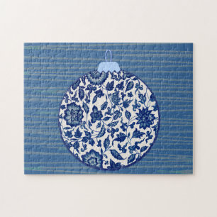 Blue  Style Christmas Decor Puzzel