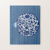 Blue  Style Christmas Decor Puzzel (Verticaal)
