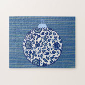 Blue  Style Christmas Decor Puzzel Legpuzzel (Horizontaal)