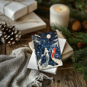 Blue  Style Christmas Kaart met zeemeerminnen