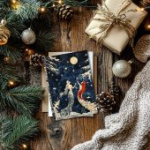 Blue  Style Christmas Kaart met zeemeerminnen