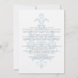 Blue Subtle Damask Information Kaart