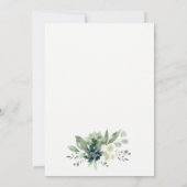 Blue Succulent Pumpkin-Baby in Bloom Shower Invite Bedankkaart (Achterkant)