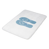 Blue Summer Beach Teenslippers Bath Mat (Gekanteld)