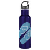 Blue Summer Beach Thema Teenslippers Fles (Voorkant)