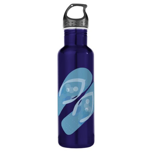 Blue Summer Beach Thema Teenslippers Fles (Voorkant)