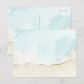 Blue Summer Ocean Afbeelding-Perfect Standaard Briefkaart (Voorkant / Achterkant)