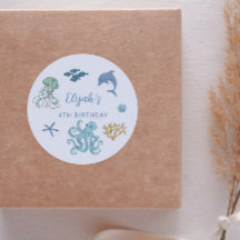 Blue Summer Ocean Verjaardagsfeestje