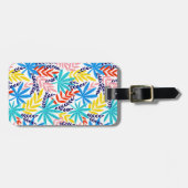 Blue Summer Wild Botanical Garden Bagagelabel (Voorkant horizontaal)