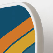 Blue Sun Arch with Name & Initial  Pickleball Paddle (Links Detail)