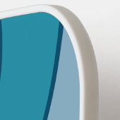 Blue Sun Circle Stripe with Name Pickleball Paddle (Links Detail)