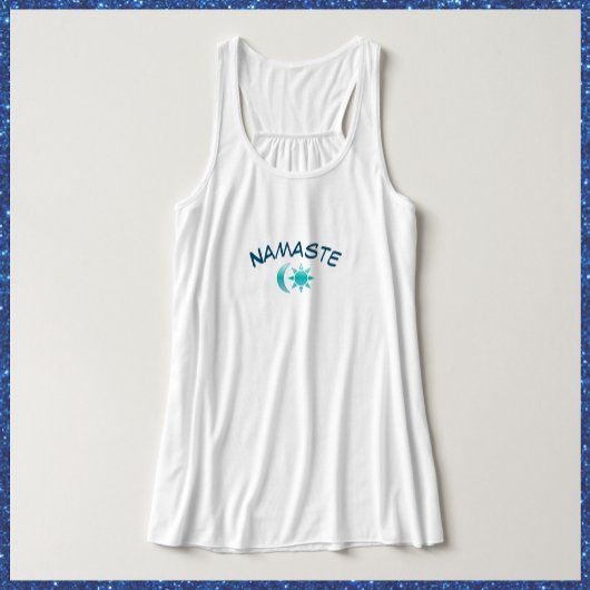 Blue Sun en Moon Namaste T-shirt