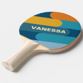 Blue Sun Fusion with Name Tafeltennisbatje (Voorkant Gekanteld)