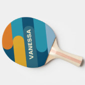 Blue Sun Fusion with Name Tafeltennisbatje (Zijkant)