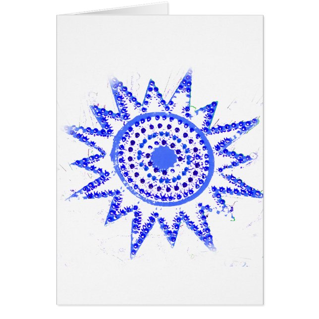 Blue Sun in Lights Grunge Cutout (Voorkant)
