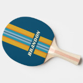 Blue Sun Rally Stripe with Name Tafeltennisbatje (Zijkant)