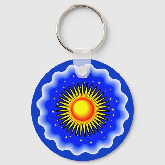 Blue Sun Sleutelhanger (Voorkant)