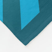 Blue Sunburst DJ Platenspeler Music Fleece Deken (Hoek)