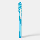 Blue Sunburst "Voeg Jouw namen toe" Case-Mate iPhone Case (Achterkant / Links)