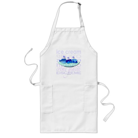 Blue Sundae Lang Schort (Voorkant)