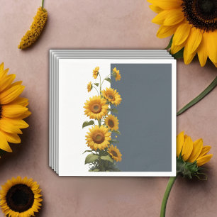 Blue Sunflower Baby shower Servet