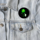 Blue Sunflower Elephant Spread Mental Health Aware Ronde Button 5,7 Cm (In situ)