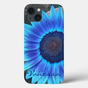 Blue Sunflower iPad Mini Retina hoesje *personalis