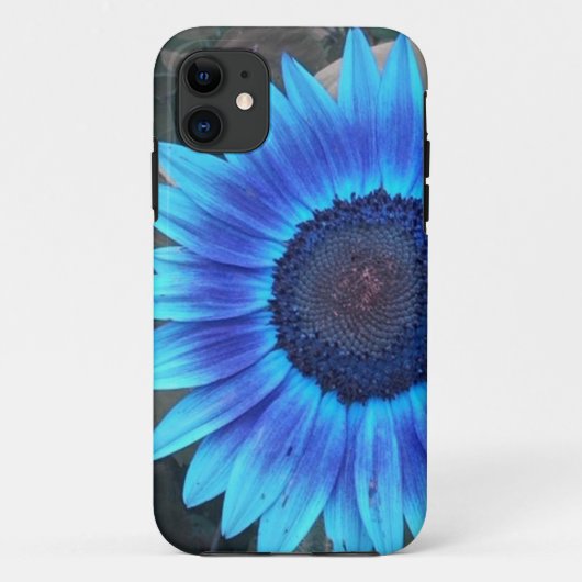 Blue Sunflower iPhone 5 hoesje (Achterkant)