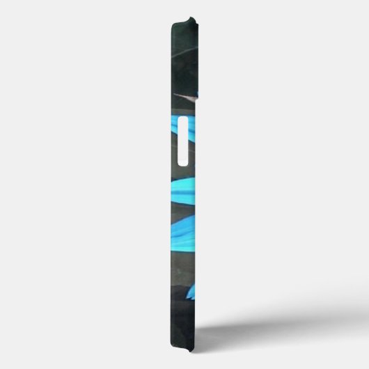 Blue Sunflower iPhone case *personalize* (Achterkant / Rechts)