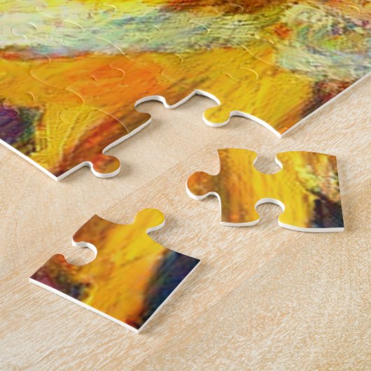 Blue Sunflower Legpuzzel (Zijkant)