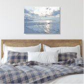 BLUE SUNSET CANVAS AFDRUK (Insitu (Slaapkamer))