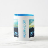 Blue Sunset Design Mok (Midden)