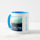 Blue Sunset Design Mok (Voorkant links)