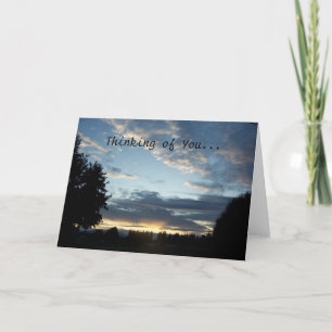 Blue Sunset Dreams "Denken aan jou" Kaart