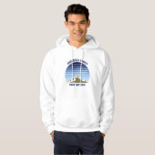 Blue Sunset Mountain Custom Family Reunion Trip Hoodie (Voorkant volledig)