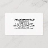 Blue Sunset Mountain Range Adventure Visitekaartje (Achterkant)